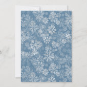 Baby it's Cold Outside Boy clothesline Baby Shower 招待状 (裏面)