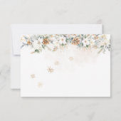 Baby Its Cold Outside Clothest Line Baby Shower 招待状 (裏面)