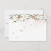 Baby Its Cold Outside Clothest Line Baby Shower 招待状 (裏面)