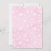 Baby It's Cold Outside Coquette Baby Shower  招待状 (裏面)