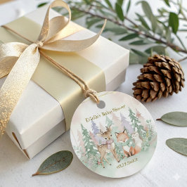 Baby It's Cold Outside Cute Winter Woodland フェイバータグ