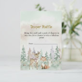 Baby It's Cold Outside Diaper Raffle Baby Shower エンクロージャーカード (スタンド正面)