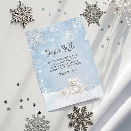 Baby It's Cold Outside Diaper Raffle Baby Shower  エンクロージャーカード