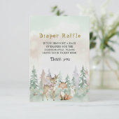 Baby It's Cold Outside Diaper Raffle Baby Shower エンクロージャーカード (スタンド正面)