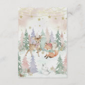 Baby It's Cold Outside Diaper Raffle Baby Shower エンクロージャーカード (裏面)