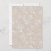 Baby it's cold outside gender neutral Baby Shower 招待状 (裏面)