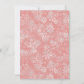 Baby it's cold outside Girl clothes Baby Shower 招待状 (裏面)