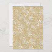 Baby it's cold outside Girl clothes Baby Shower 招待状 (裏面)