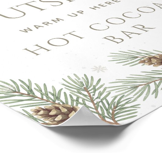 Baby It's Cold Outside Hot Cocoa Bar ポスター (角)