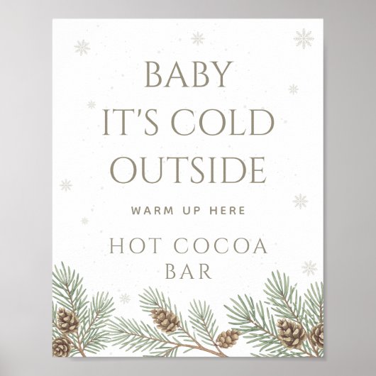Baby It's Cold Outside Hot Cocoa Bar ポスター (正面)