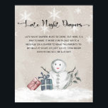 Baby its cold outside Late night diapers game  ポスター<br><div class="desc">Baby its cold outside Late night diapers game Poster
Matching items available.</div>