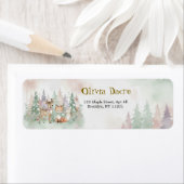 Baby It's Cold Outside Modern Winter Woodland  ラベル (インサイチュ)