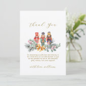 Baby It's Cold Outside Nutcracker Baby Shower  サンキューカード (スタンド正面)