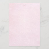 Baby It's Cold Outside Pink Bow Baby Shower 招待状 (裏面)