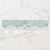 Baby, It's Cold Outside Polar Bear baby shower  ペットボトルラベル (シングルラベル)