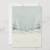 Baby It's Cold Outside Polar Bear Baby Shower  招待状 (裏面)