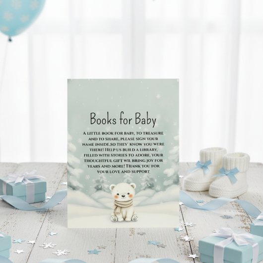 Baby It's Cold Outside Polar Bear Books for Baby エンクロージャーカード