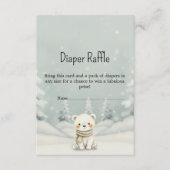 Baby It's Cold Outside Polar Bear Diaper Raffle  エンクロージャーカード (正面)