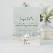 Baby It's Cold Outside Polar Bear Diaper Raffle  エンクロージャーカード (スタンド正面)