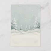 Baby It's Cold Outside Polar Bear Diaper Raffle  エンクロージャーカード (裏面)