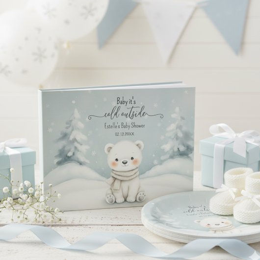 Baby, It's Cold Outside Polar Bear Winter ゲストブック