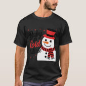 Baby It's Cold Outside Retro Christmas Long Sleeve Tシャツ (正面)