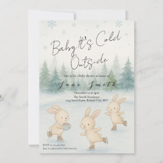 Baby its cold outside shower invite 招待状