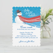 Baby It's Cold Outside Snowman Christmas Party 招待状 (スタンド正面)