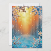 Baby Its Cold Outside Snowy Winter Baby Shower 招待状 (裏面)