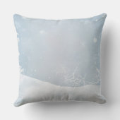 Baby, It's Cold Outside Soft Teddy Bear & Snowflak クッション (裏面)