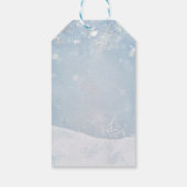 Baby, It's Cold Outside Teddy Bear Snowflakes  ギフトタグ (裏面)