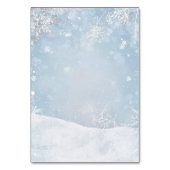 Baby, It's Cold Outside Teddy Bear Winter テーブルナンバー (裏面)