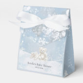 Baby, It's Cold Outside Teddy Bear Winter Gift フェイバーボックス (正面サイド)