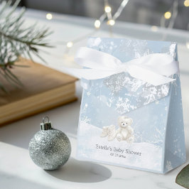 Baby, It's Cold Outside Teddy Bear Winter Gift フェイバーボックス