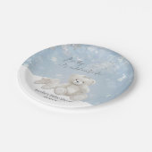 Baby, It's Cold Outside Teddy Bear Winter Party ペーパープレート (アングル)