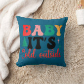 Baby it's cold outside two tone クッション (ブランケット)