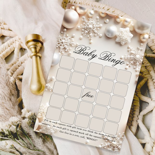 Baby Its Cold Outside Winter Baby Bingo Game (クリエイターアップロード済み)