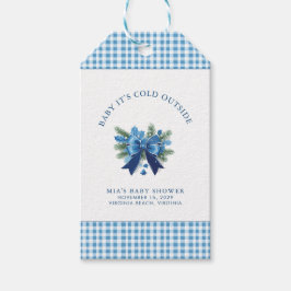 Baby It's Cold Outside Winter Baby Shower ギフトタグ