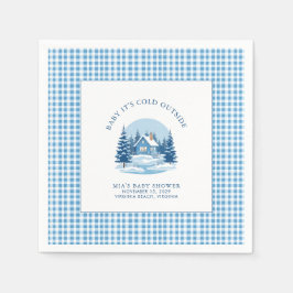 Baby It's Cold Outside Winter Baby Shower スタンダードカクテルナプキン