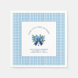 Baby It's Cold Outside Winter Baby Shower スタンダードカクテルナプキン