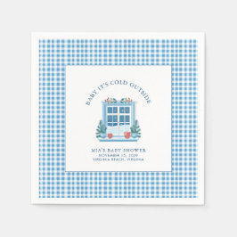 Baby It's Cold Outside Winter Baby Shower スタンダードカクテルナプキン