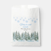 Baby It's Cold Outside Winter Baby Shower フェイバーバッグ (正面)