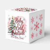 Baby, It's Cold Outside Winter Baby Shower  フェイバーボックス (裏面サイド)