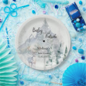 Baby It's Cold Outside Winter Baby Shower ペーパープレート (パーティー)