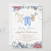 Baby Its Cold Outside Winter Baby Shower 招待状 (正面)