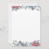 Baby Its Cold Outside Winter Baby Shower 招待状 (裏面)