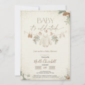 Baby It's Cold Outside Winter Baby Shower  招待状 (正面)