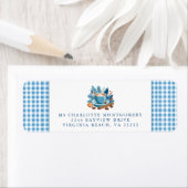 Baby It's Cold Outside Winter Baby Shower Address  ラベル (インサイチュ)