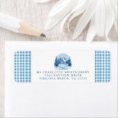 Baby It's Cold Outside Winter Baby Shower Address  ラベル (インサイチュ)