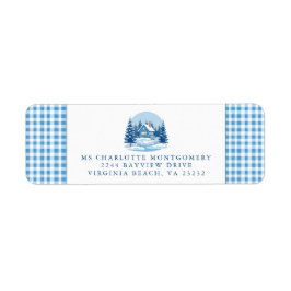 Baby It's Cold Outside Winter Baby Shower Address ラベル